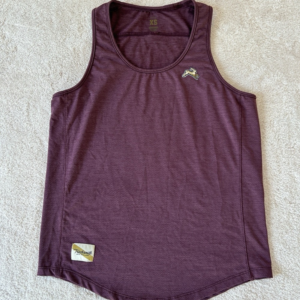 Tracksmith Women Size XS Maroon Running Performance Breathable Session Tank Top